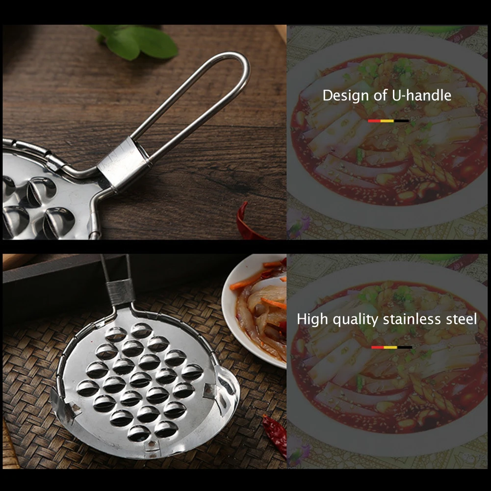 Stainless Steel Jelly Scraper Plane Kitchen Roton Macroporous Cold Noodle Knife