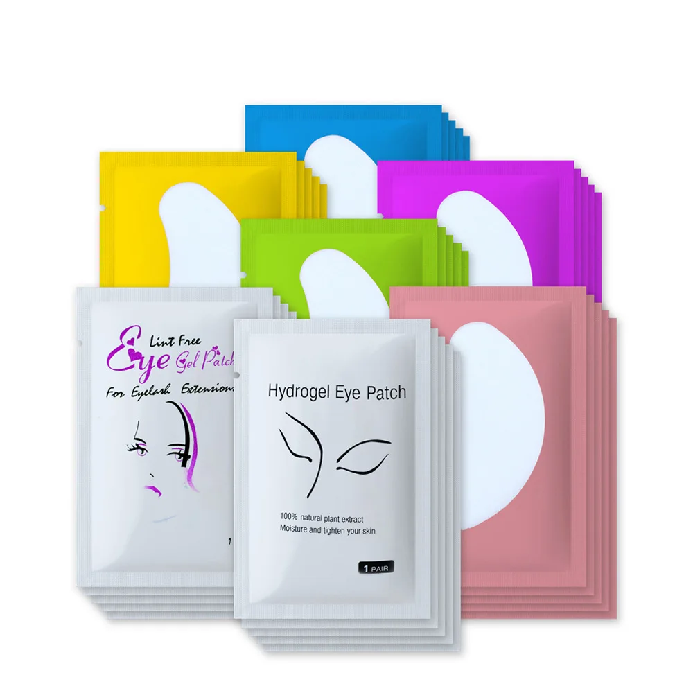 

50pairs/set Eye Paper Patches for Eyelash Extension Grafted Eyelashes Under Eye Pads Lint Free Stickers