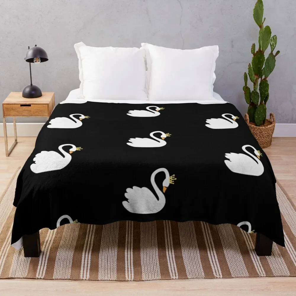 

SwanQueen Throw Blanket Sleeping Bag Flannel Moving Blankets