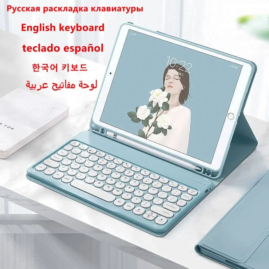 Per Ipad Air 4/5 10.9 Ipad Pro 11 2022 Mini 6 Ipad 9 Gen 10.2 Astuccio Per Matite Ipad 10Th Gen 10.9 Custodia Tastiera Magica Wireless