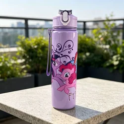 Charming Pony - Printed Leakproof Reusable Water Bottle - Durable, High - Grade & Lightweight - 750ML (Purple)