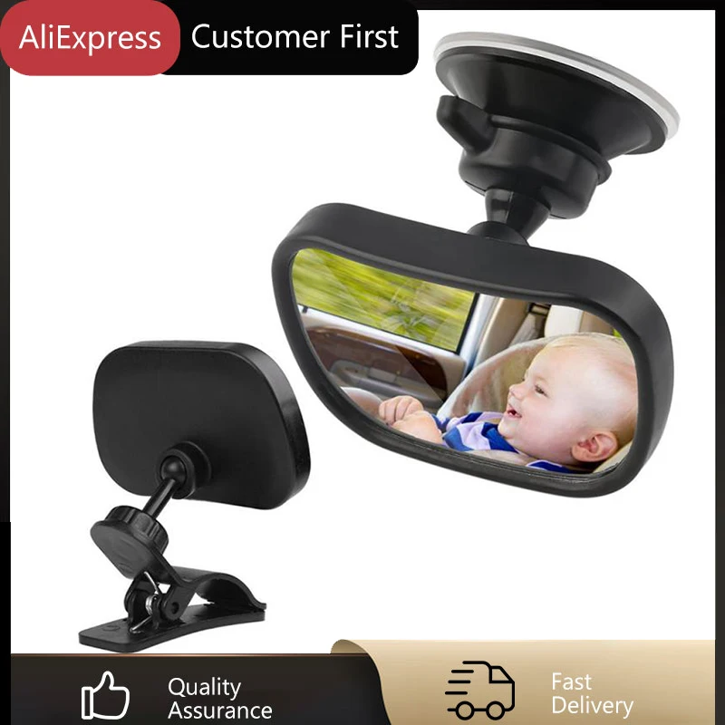 2 In 1 Mini Safety Car View Back Seat Mirror Car Rear View Mirror