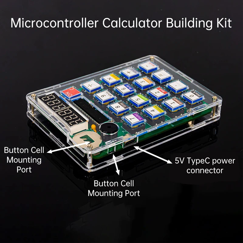 DIY Digital Tube Display Calculator Electronic Kit for Soldering Practice and Educational Use