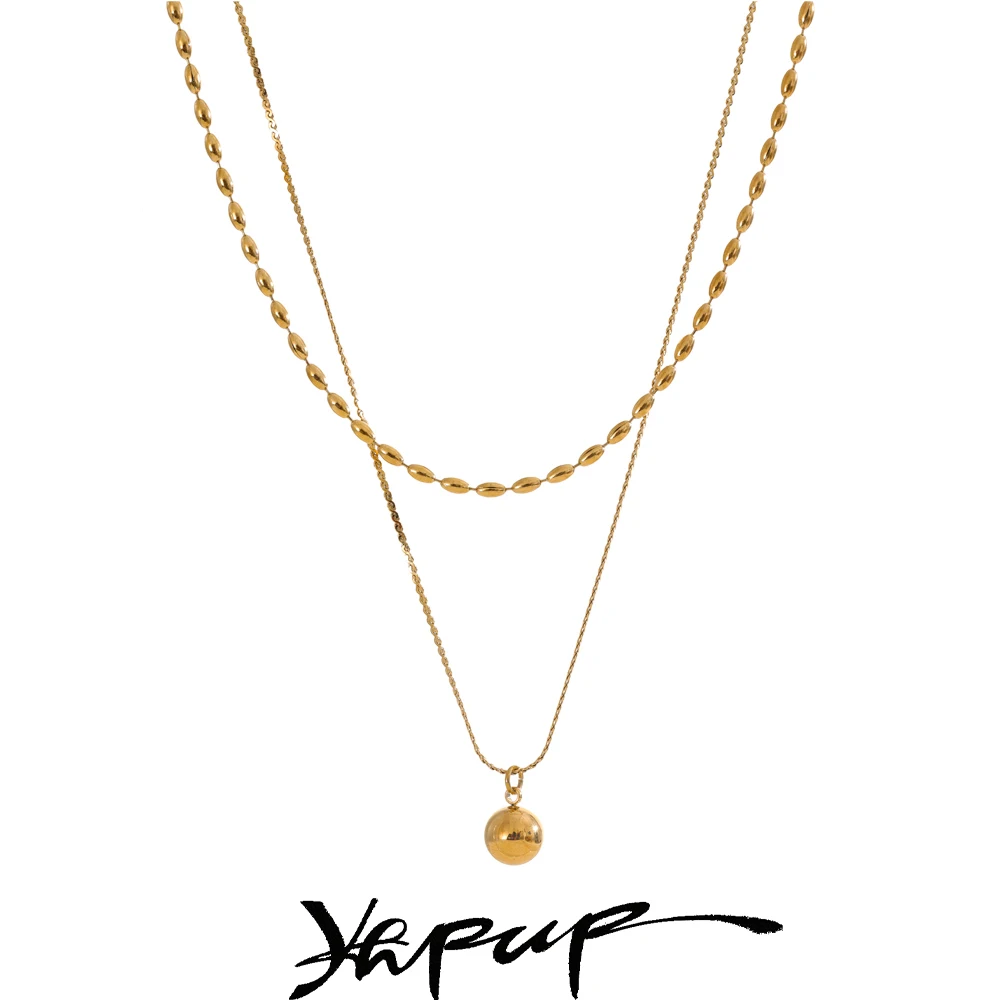 Yhpup Stainless Steel Necklace Daily Use