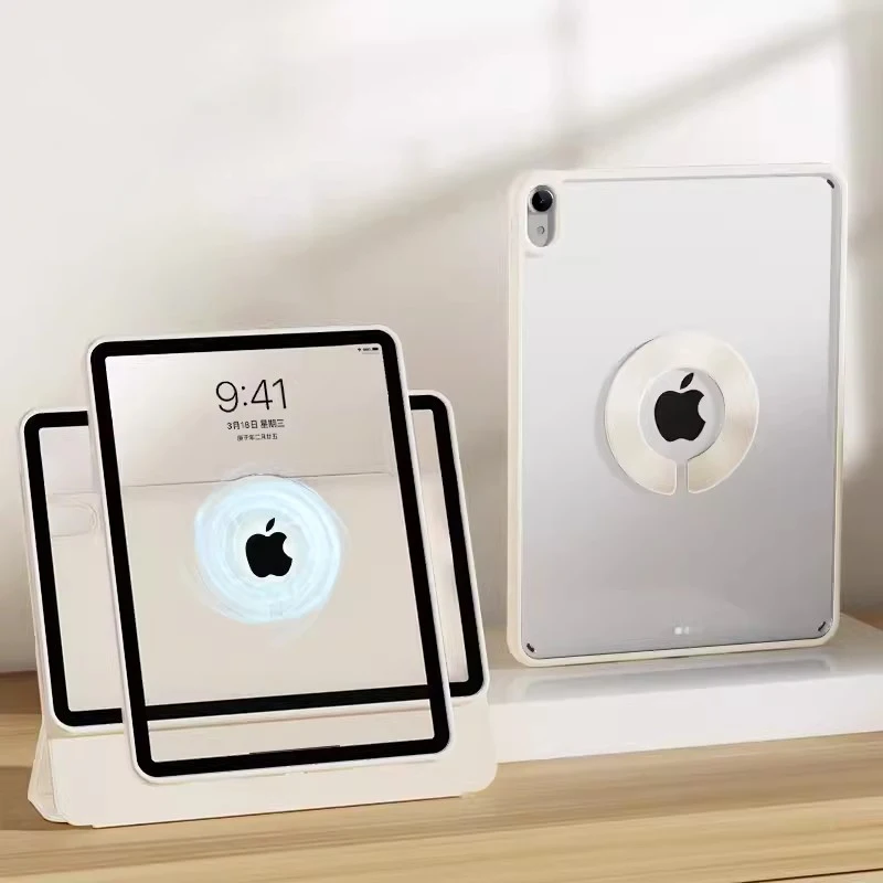 Sleek Magnetic Clip Tablet Case with Durable Acrylic Shell