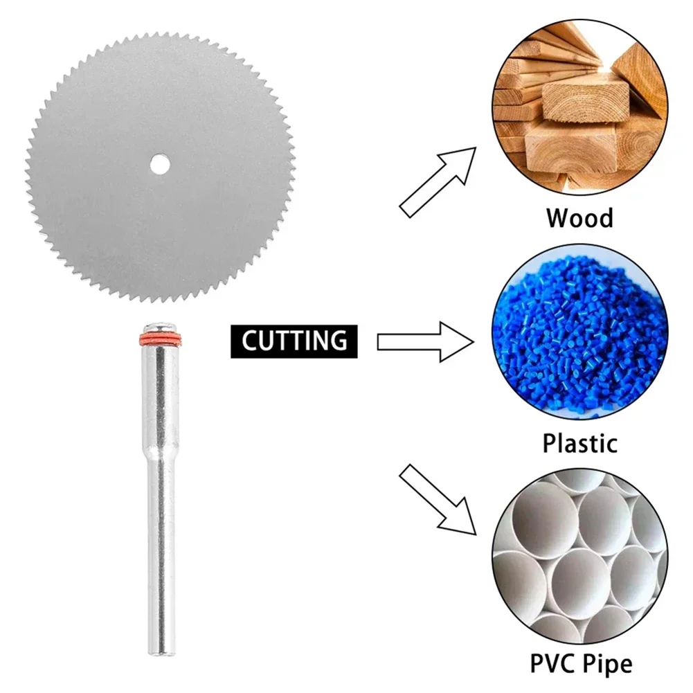 Mini Circular Saw Blade Hss Cutting Disc Rotating Drilling Tool Accessories 6 Pcs For Wood Plastic And Aluminum
