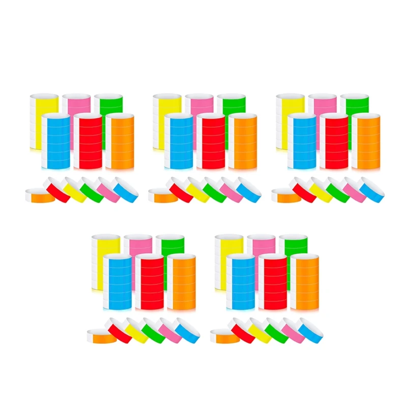 

3000Pcs Waterproof Hand Bands Neon Wrist Bands For Events Concert Wristbands Adhesive Wristbands For Party