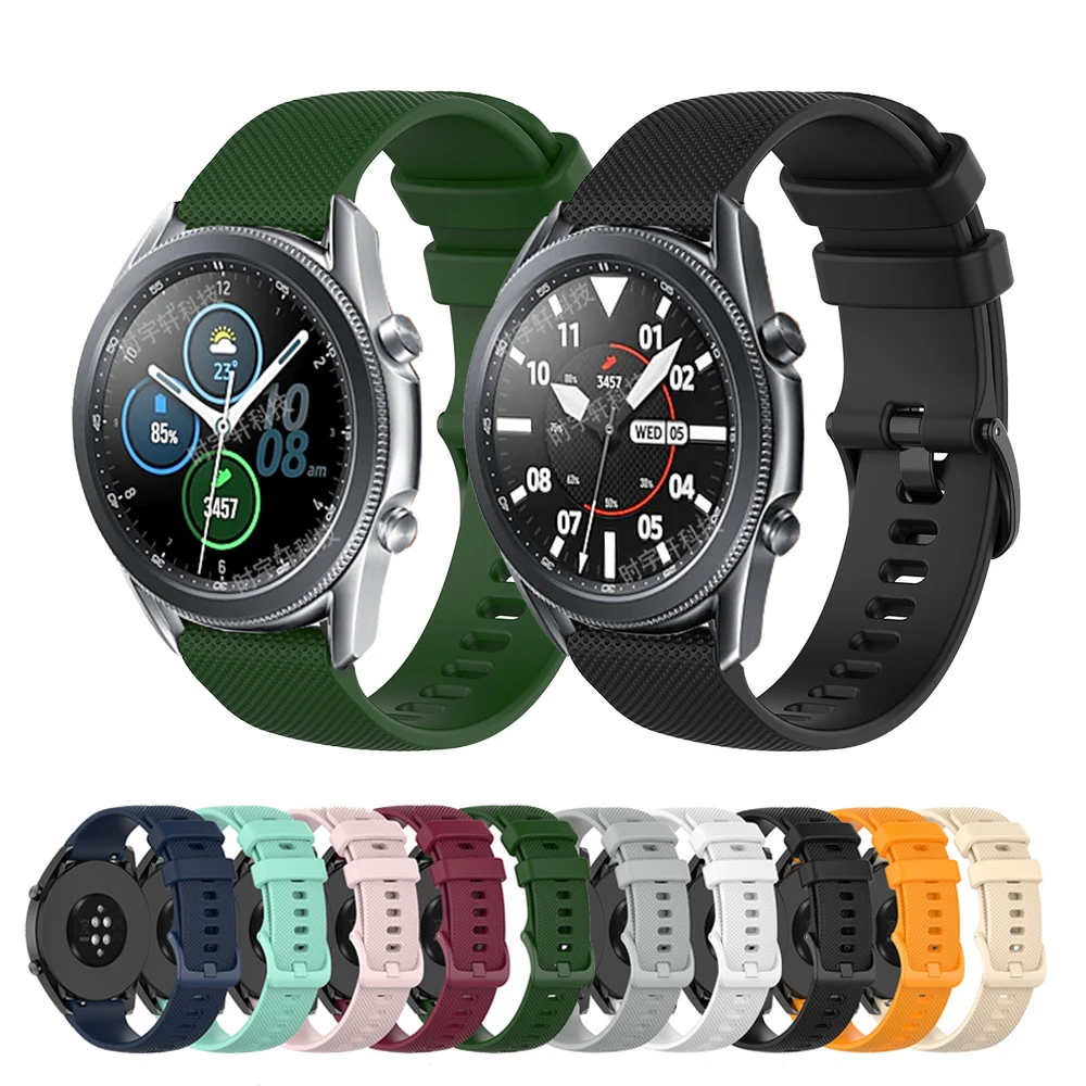 

Ремешок силиконовый для Samsung Galaxy Watch 3 41 мм 45 мм, браслет на запястье для Samsung Gear S3 S2 Sport/Watch 42 мм 46 мм