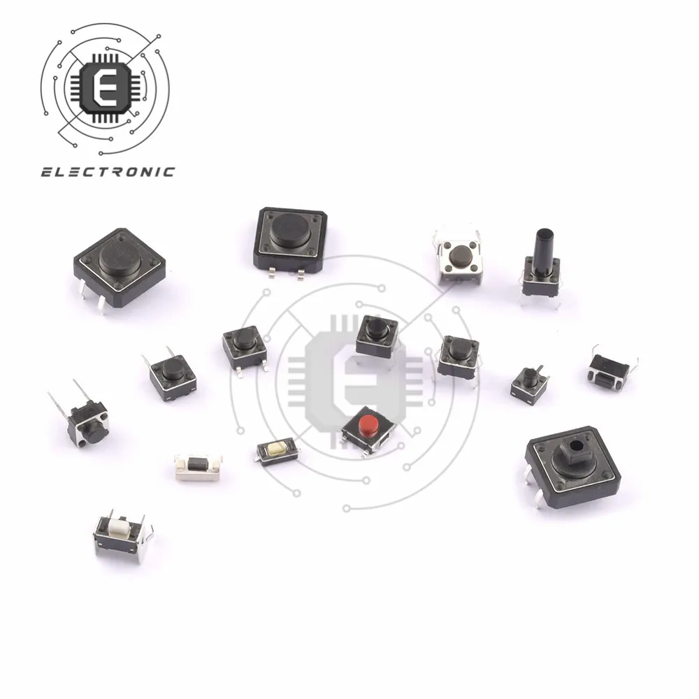 125pcs /lot Assorted Micro Push Button Tact Switch Mini Switch DIP 2*4 3*6 4*4 6*6 DIY Electronic KIT images - 6