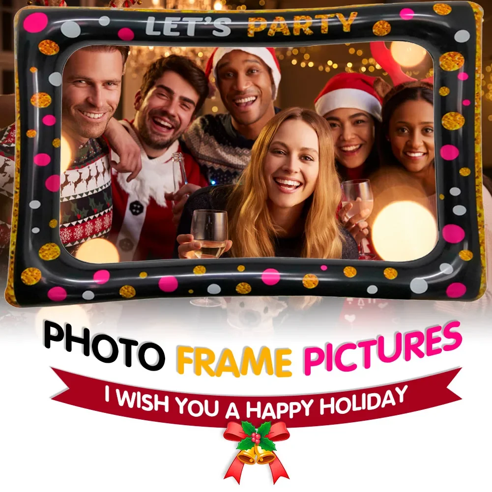 Decoration Picture Frame Large Size Selfie Picture Frame PVC Inflatable Photo Booth Props for Birthday Baby Shower Wedding party photo props halloween decoration props