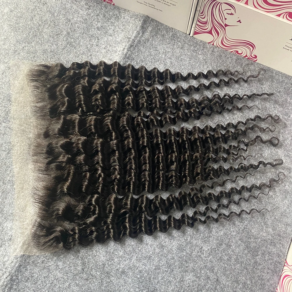 SKINLIKE Deep Wave 13x6 HD Lace Frontal Only 5x5 6x6 HD Lace Closure Invisiable 13x4 Full Frontal for Women Pre Plucked