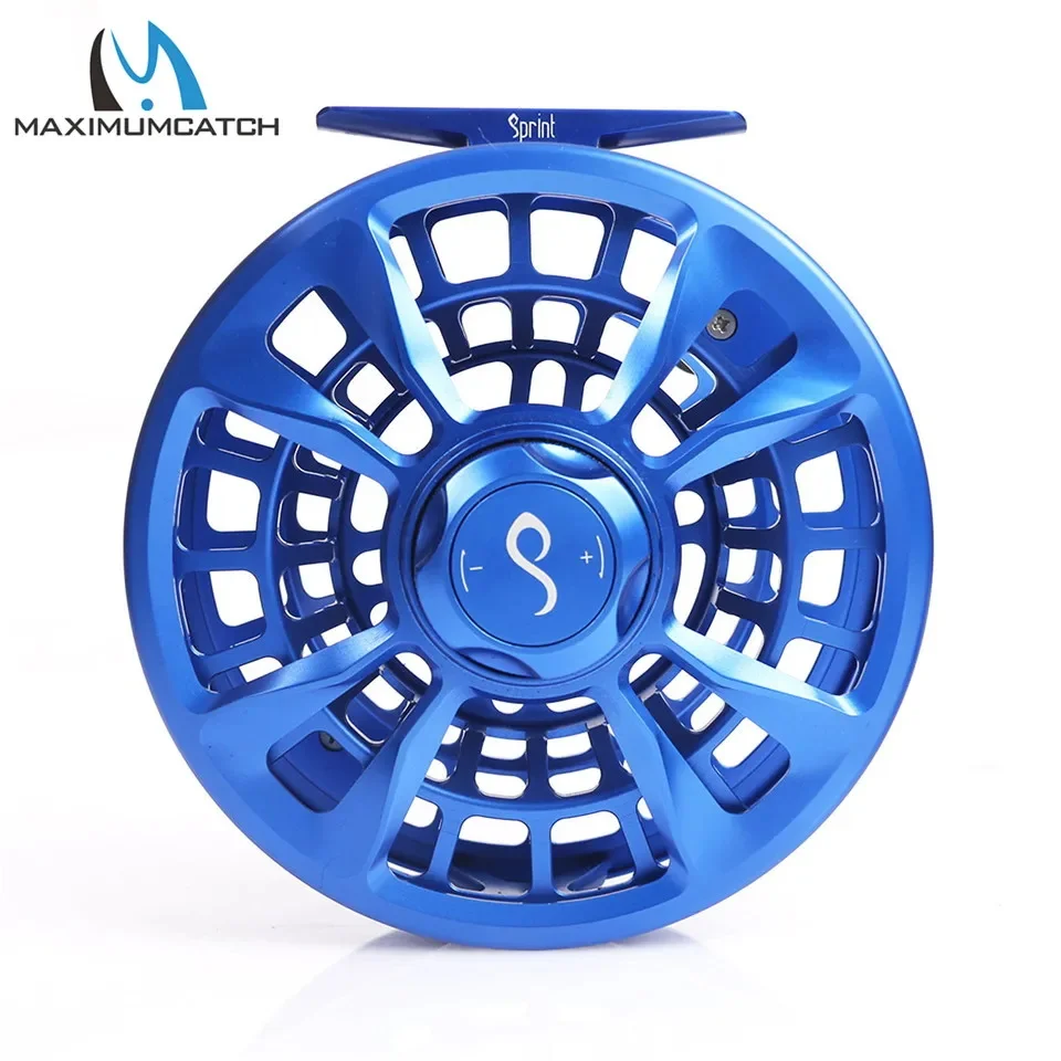 Maximumcatch SPRINT Fliegenfischerrolle, vollständig versiegelt, 100 % wasserdicht, CNC-gefräste Aluminium-Fliegenrolle, Expertenlevel, sanftes Bremsensystem – Detail 14