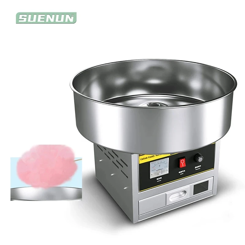 Commercial Cotton Candy Machine Cotton Sugar Floss Making Machine Stainless Steel Electric DIY Candy Cotton Maker