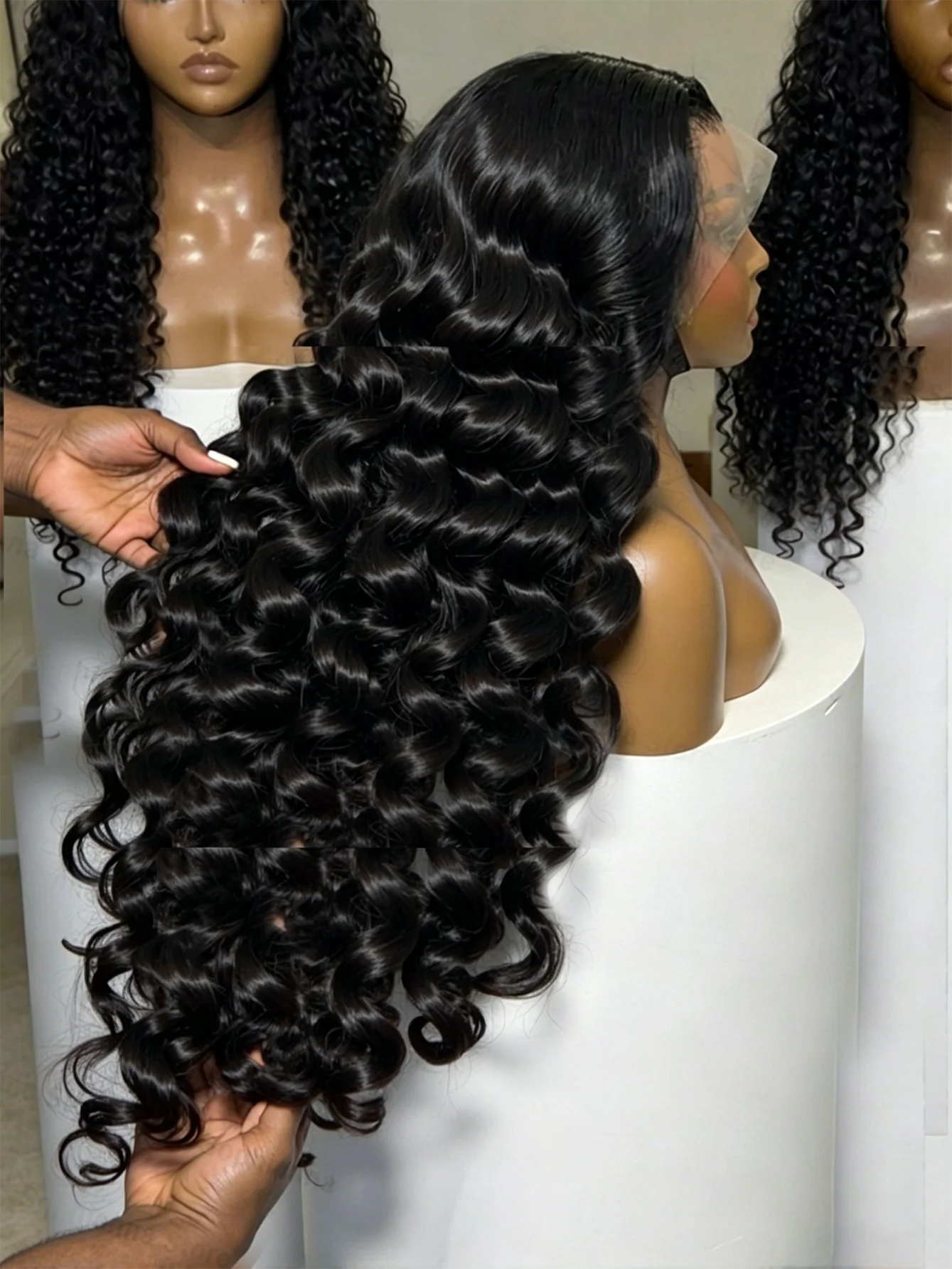 18-42 Inch Loose Wave 13x4 13x6 HD Lace Frontal Wig Human Hair Brazilian Loose Deep Waves Curly Wigs Lace Front Wigs For Women 1