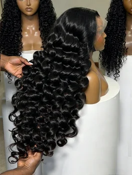 18-42 Inch Loose Wave 13x4 13x6 HD Lace Frontal Wig Human Hair Brazilian Loose Deep Waves Curly Wigs Lace Front Wigs For Women 1