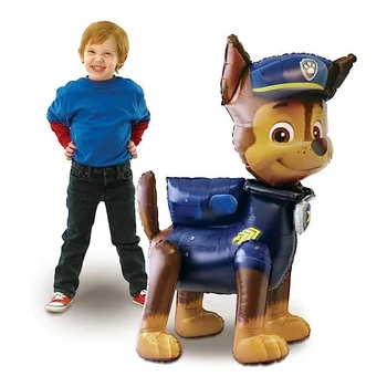 Paw Patrol Party Decoration Oversized Stereo Assembly 3D Cartoon Chase Shape Aluminum Film Balloon Children's Toy Birthday Gift