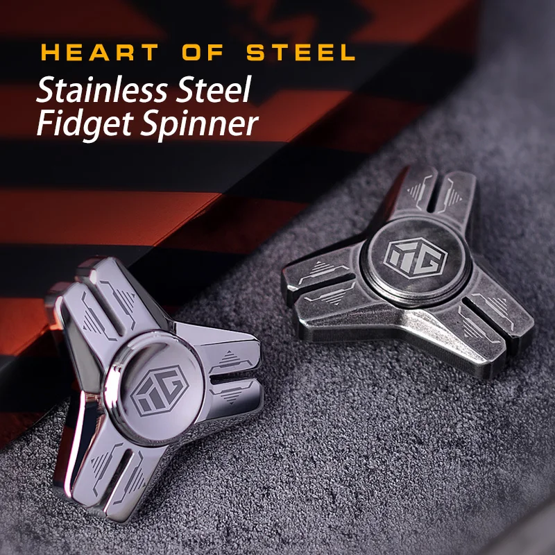Stainless Steel Metal Hand Spinner Anti-anxiety EDC Fidget Toy for Adult Children Creative Metal Triangle Stress Relief Toy - Image 4