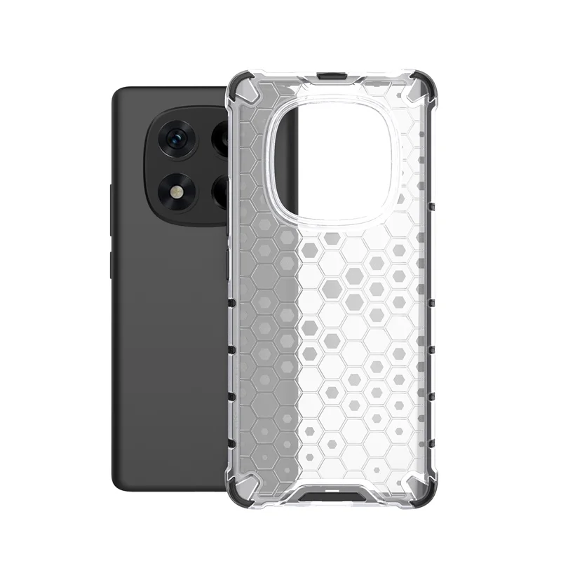 Translucent Honeycomb Design Shockproof Military Armor Case - Hybrid Protective Cover