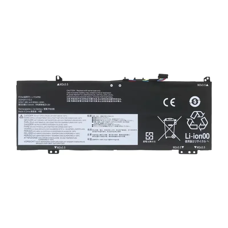 Аккумулятор Damaite L17C4PB0 для ноутбука Lenovo IdeaPad 530s-14IKB 530s-15IKB 530s-15 L17M4PB0 Xiaoxin Air 14ARR 14IKBR L17C4PB2 45 Вт/ч