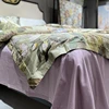 4Pcs Vintage Oil Printing Style Luxury Bedding Set 1000TC Egyptian Cotton Duvet Cover Set Bed Sheet/Fitted Sheet Pillowcases 4