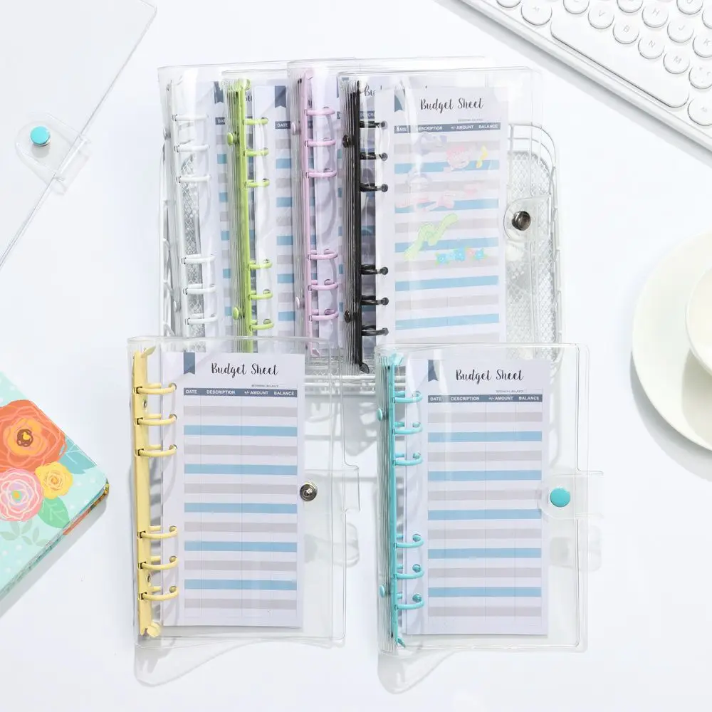 Tonsooze Classeur A6 Enveloppe Budget, 35pc PU Cuir Budget Planner Couverture, Porte Documents