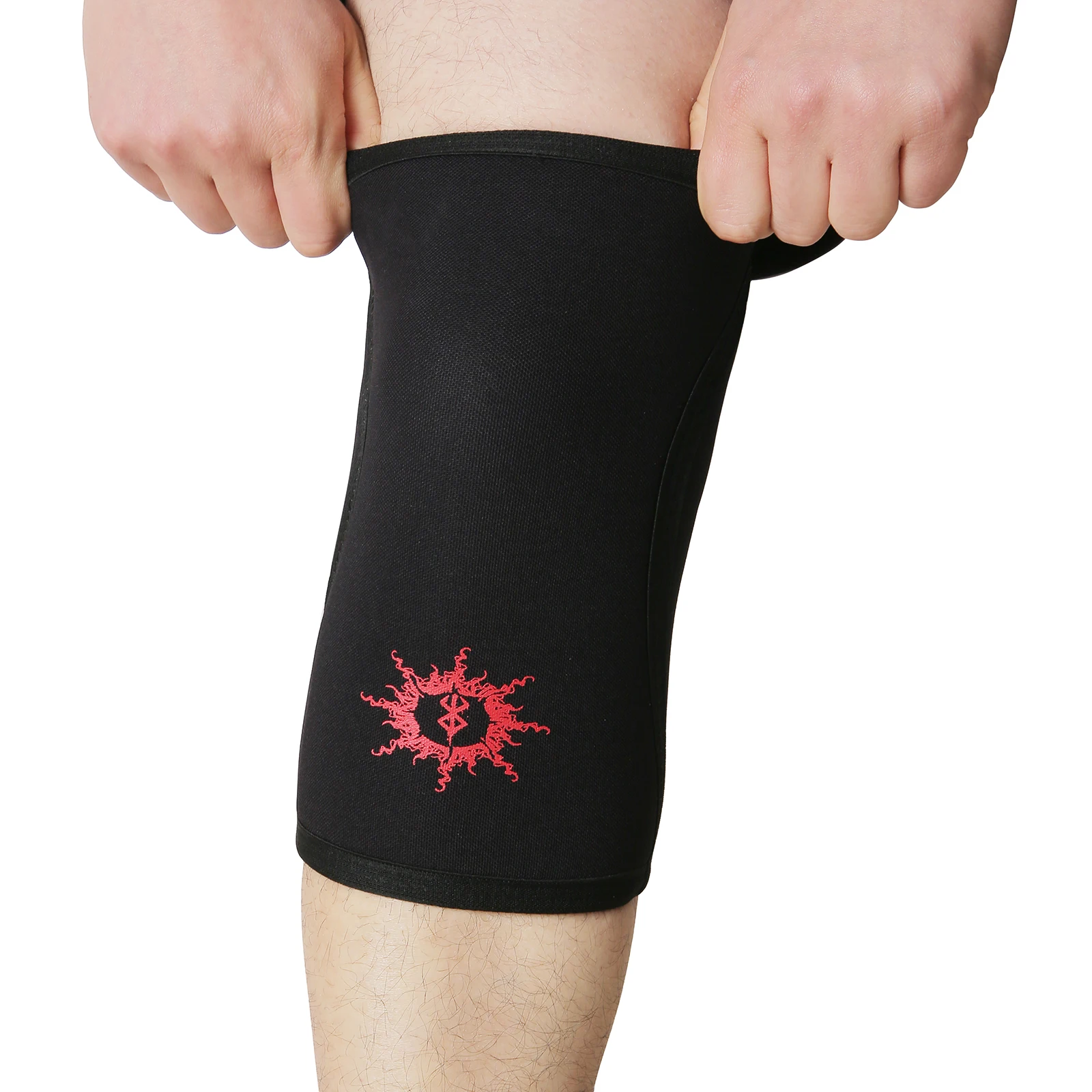 Berserk Anime Fitness Compression Knee Sleeve for Men - Powerlifting & Weight Lifting Support