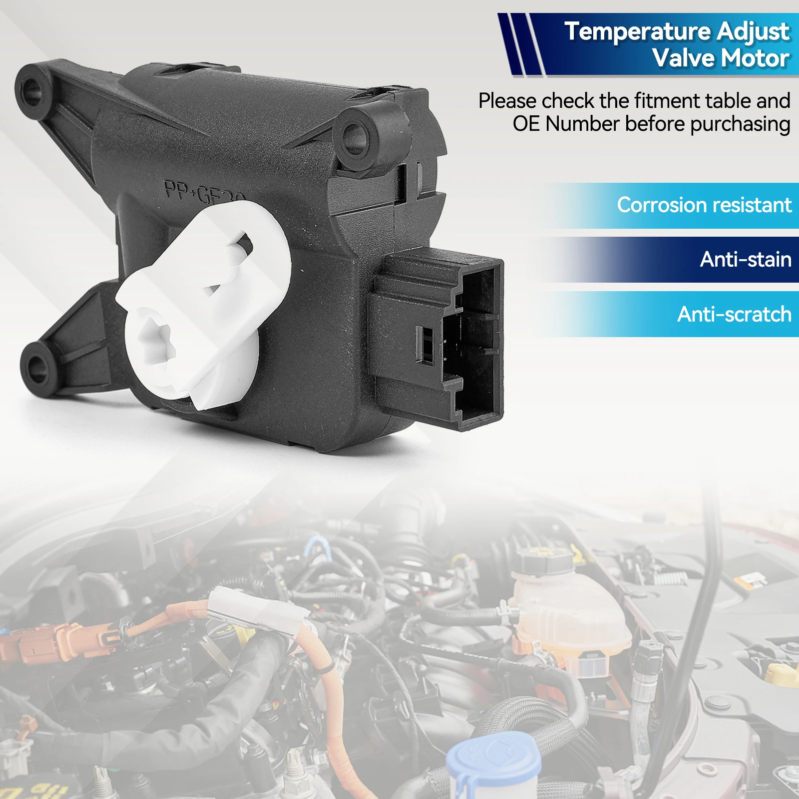 AC Heater Control Temperature Adjust Valve Servo Motor LHD 1K1907511C For VW EOS Golf GTI Jetta MK5 MK6 Touran For Audi A3 Q3 TT car ac control valve