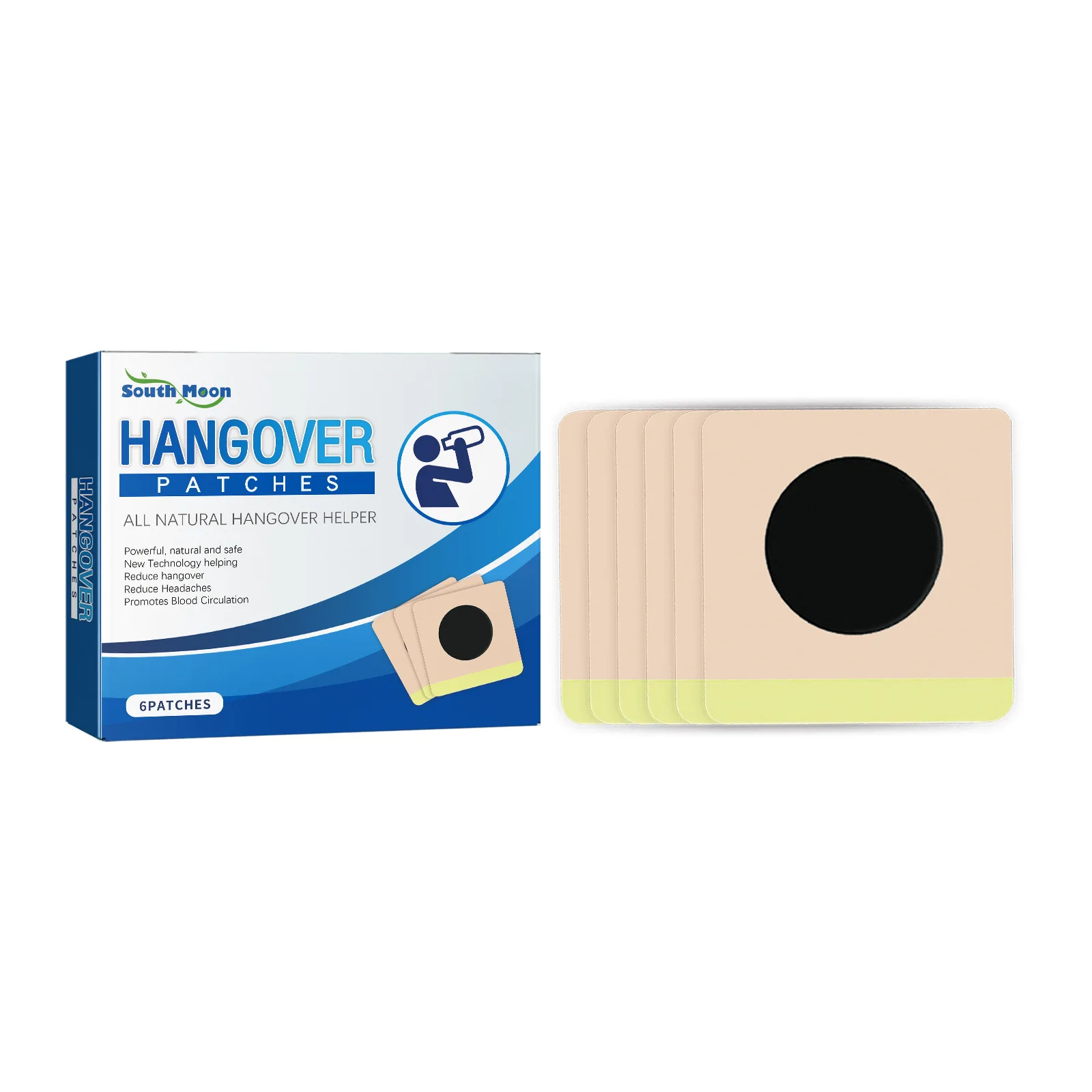 6pcs hangover cure patch drunk relief anti-alcoholism reduce alcohol damage protect liver herbal sticker