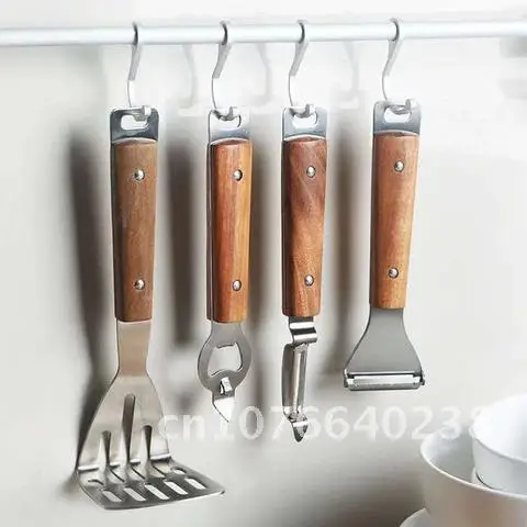 

Handle Wood Puree Potato Masher Pusher Smooth Mashed Pressed Vegetable Slicer Shredder Peeler Peeler Fruit Tools Ice Cream Scoop