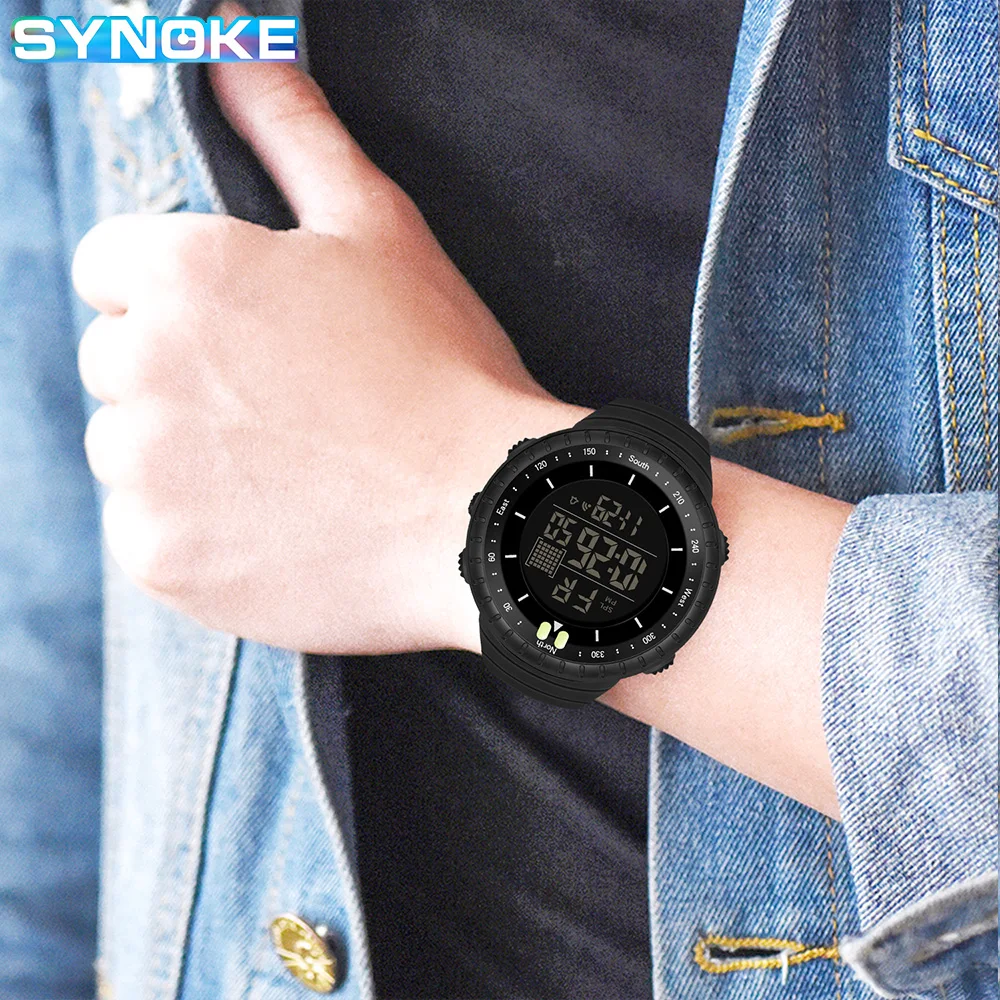 Watch Outdoor Sports Multifunctional Waterproof Large Screen Display Luminous LED Digital For Men Fashion Camouflage Watch 3