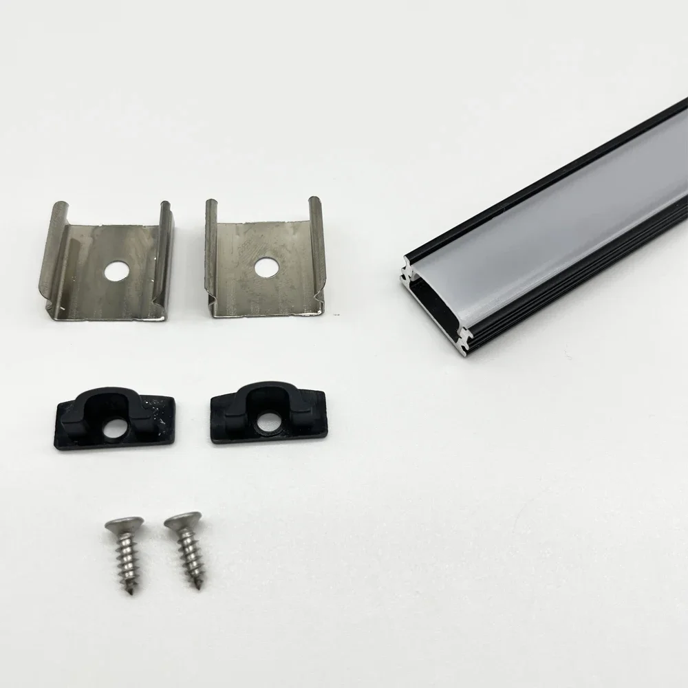 LED Light Bar V/YW/U Style Shaped 0.5m Aluminum Profile LED Bar Light Channel Holder Cover DIY Milky/Black Cover Strip Channeles