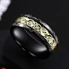90693-bc4368.jpg Bague celtique en acier inoxydable pour homme, 21 couleurs, 8 mm, incrustation de dragon rouge, vert, noir, fibre de carbone, alliance, bijoux, taille 6-13