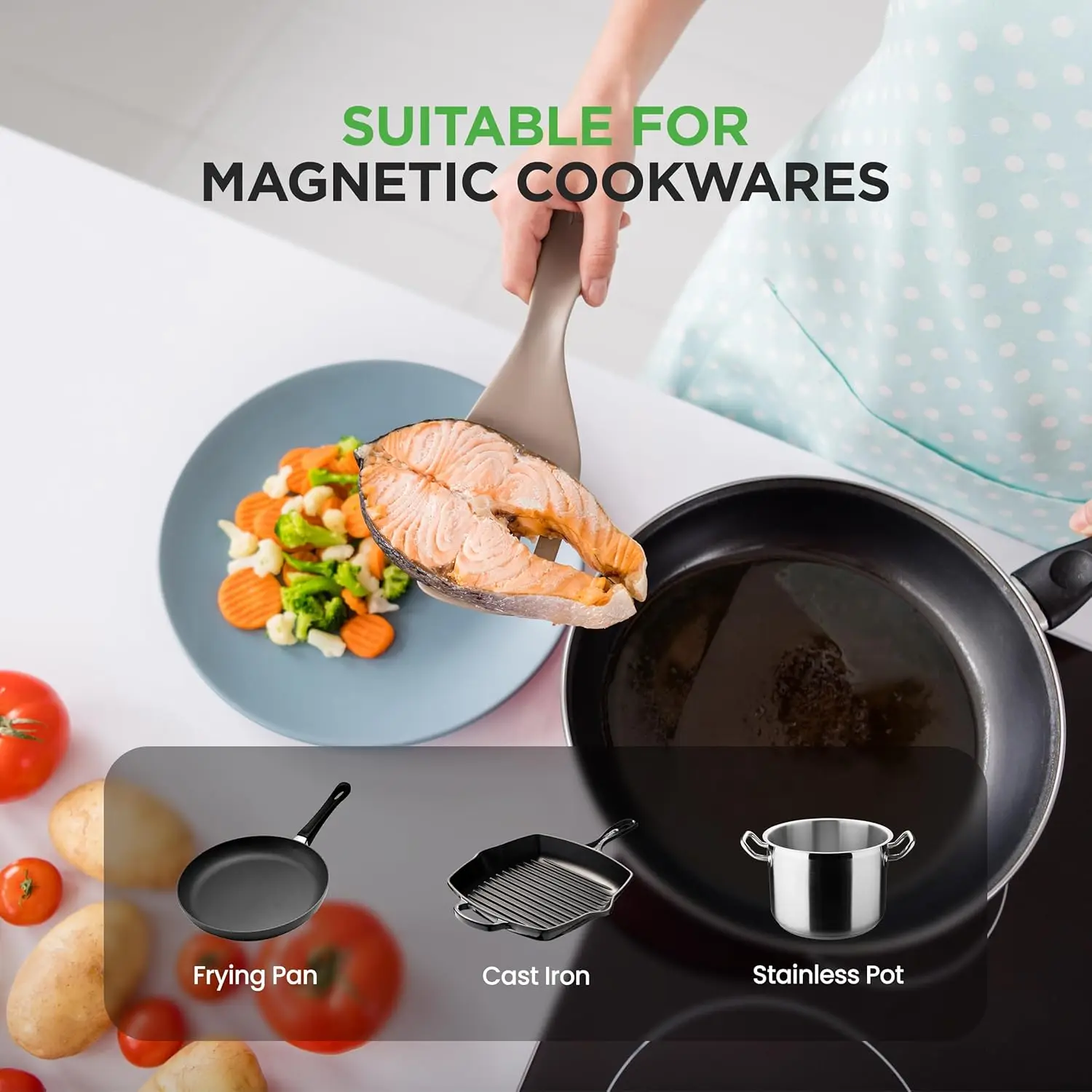 Cooktop 2 Glass Induction Burner Zones Adjustable Temperature Settings-1800W Electric CookerDigital