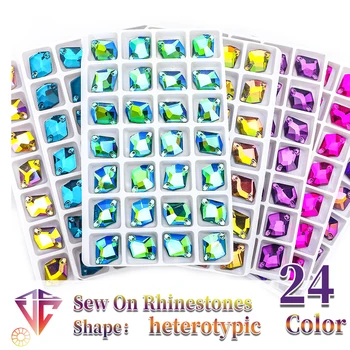 AB Rhinestone Sew-On Crystals 1