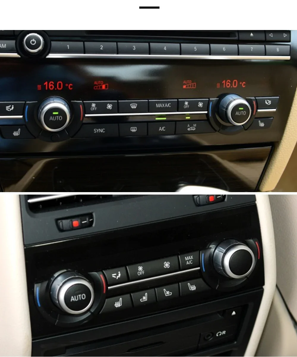 Hinten Klimaanlage Temperatur Einstellung Drehknopf Steuertaste Für BMW 5 6 7 Serie F10 F18 F06 F12 F07 F15 F01 F02 – Detail 7