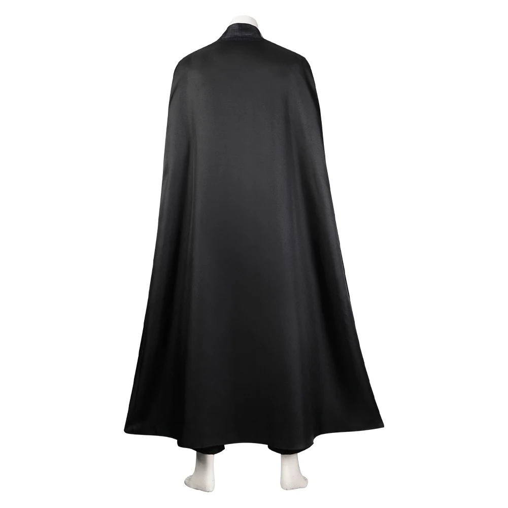 Kylo Cos Ren 코스프레 코스튬 성인 남성 유니폼 상의 바지 망토 신발 부츠 의상, 할로윈 카니발 파티 세트