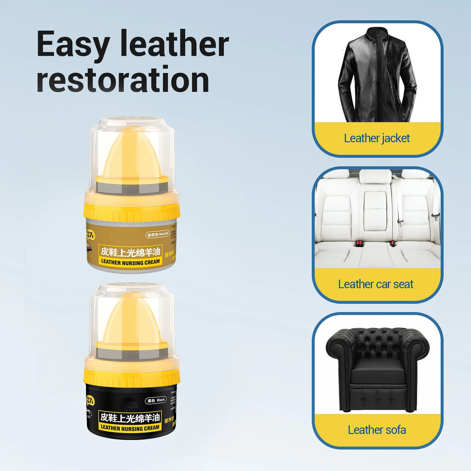 Shoe Cleaner Leather Cleaner Repairing Cream Leather Repair Cream Quick Polish Shoes Cleaning Brush Wax Cleaning Brush
