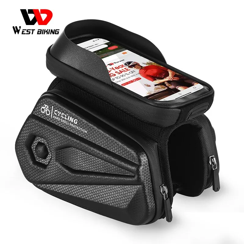 WESTBIKINGBicycleTopTubePhoneBagTouchScreenWaterproof65Inch