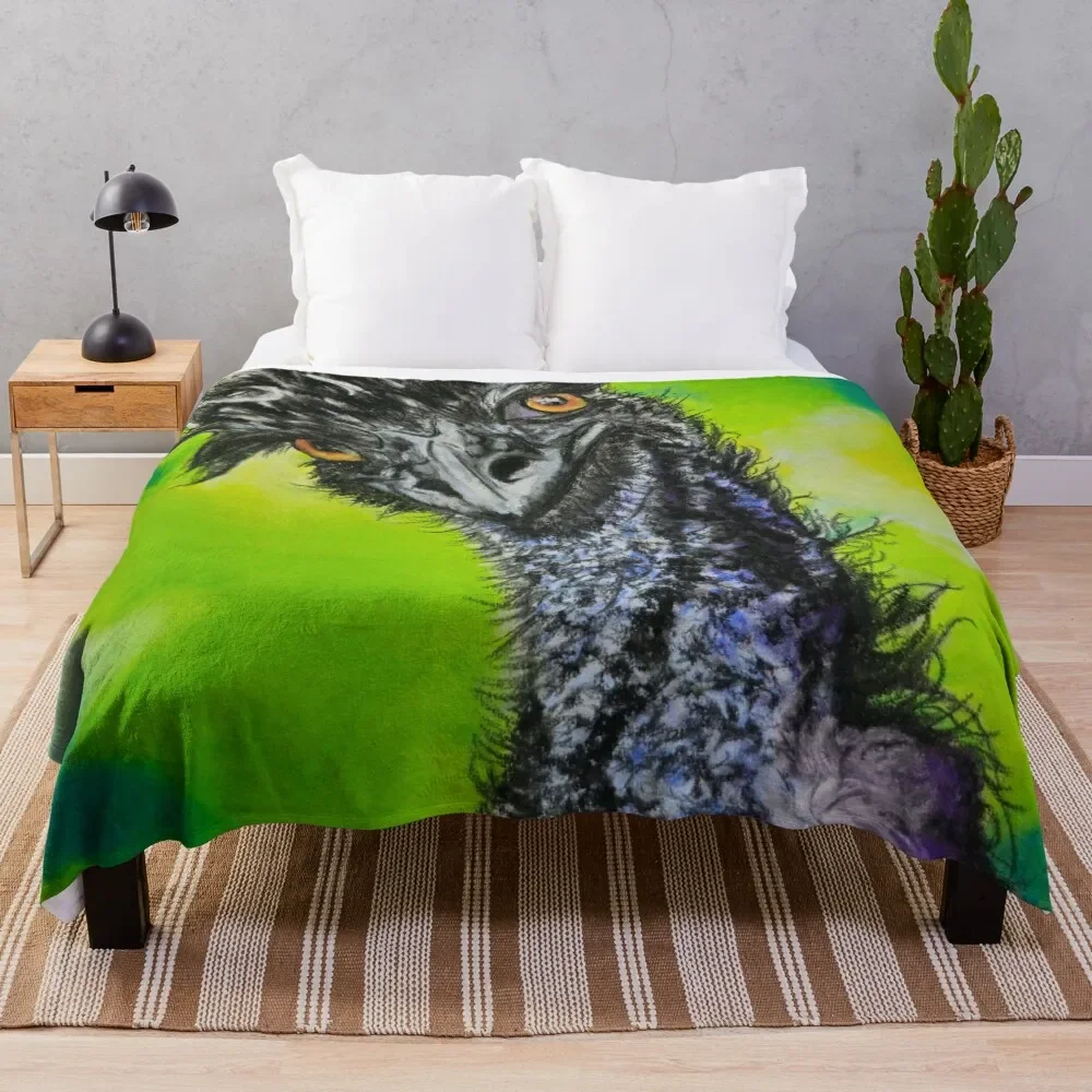 Coperte Da Campeggio Decorative Emu Bird Throw Blanket