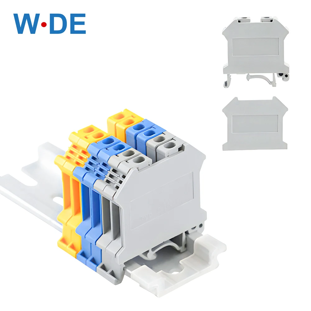 1pc End Cover D-UK4/10 For UK 3N UK5N UK6N UK10N UIK16 UK25 Terminal Block Accessories End Plate Din Rail Terminal Block Cap,din rail terminal block