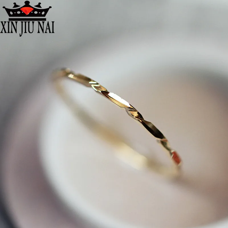 

Exquisite stack fine cut wild stack tail ring female Rings Anti-allergy Smooth Simple Tail Rings for Woman Gift diamond ring