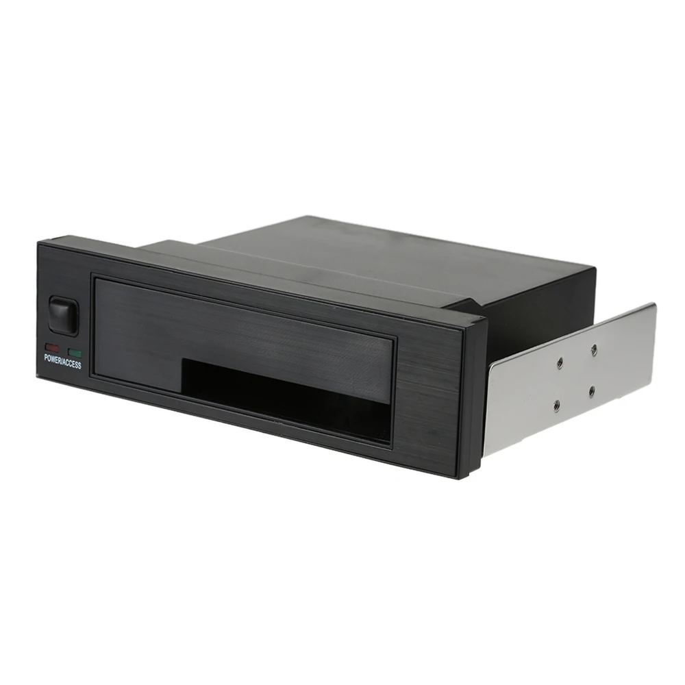 표시등 지원 핫스왑 내장형 싱글 베이 모바일 랙 인클로저(LED 포함) 2.5/3.5인치 SATA HDD SSD용 PC 5.25'' 베이 호환