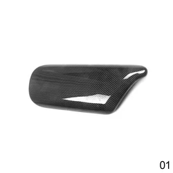 Carbon Fiber Car Center Armrest Cover Panel Chrome - Sporty Auto Interior Accessory (Carbon fiber)