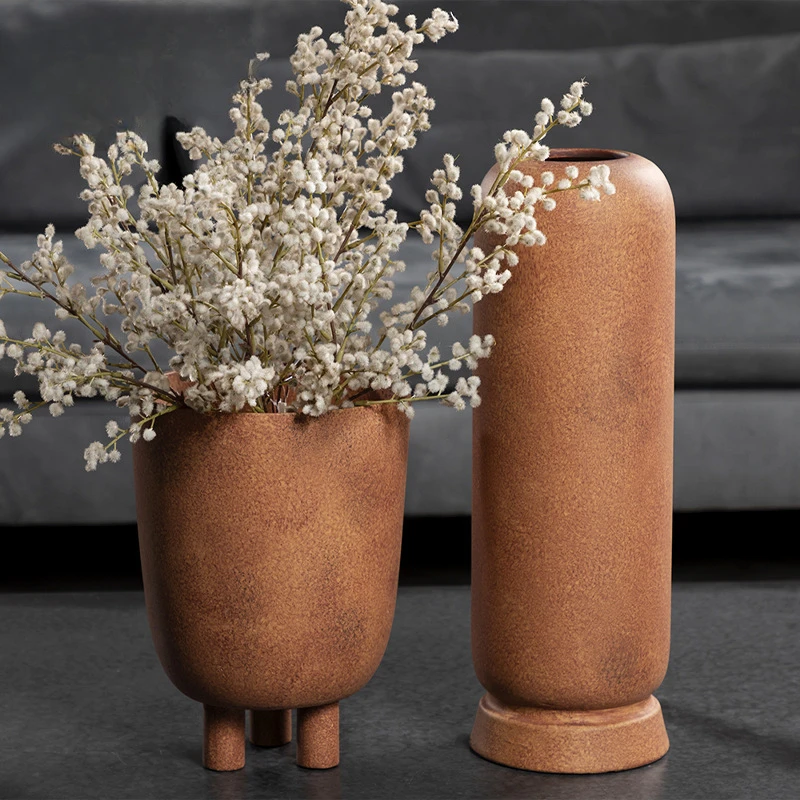 

Керамическая ваза Meilian, креативное мягкое украшение для дома, гостиной, бесшумное украшение для дома