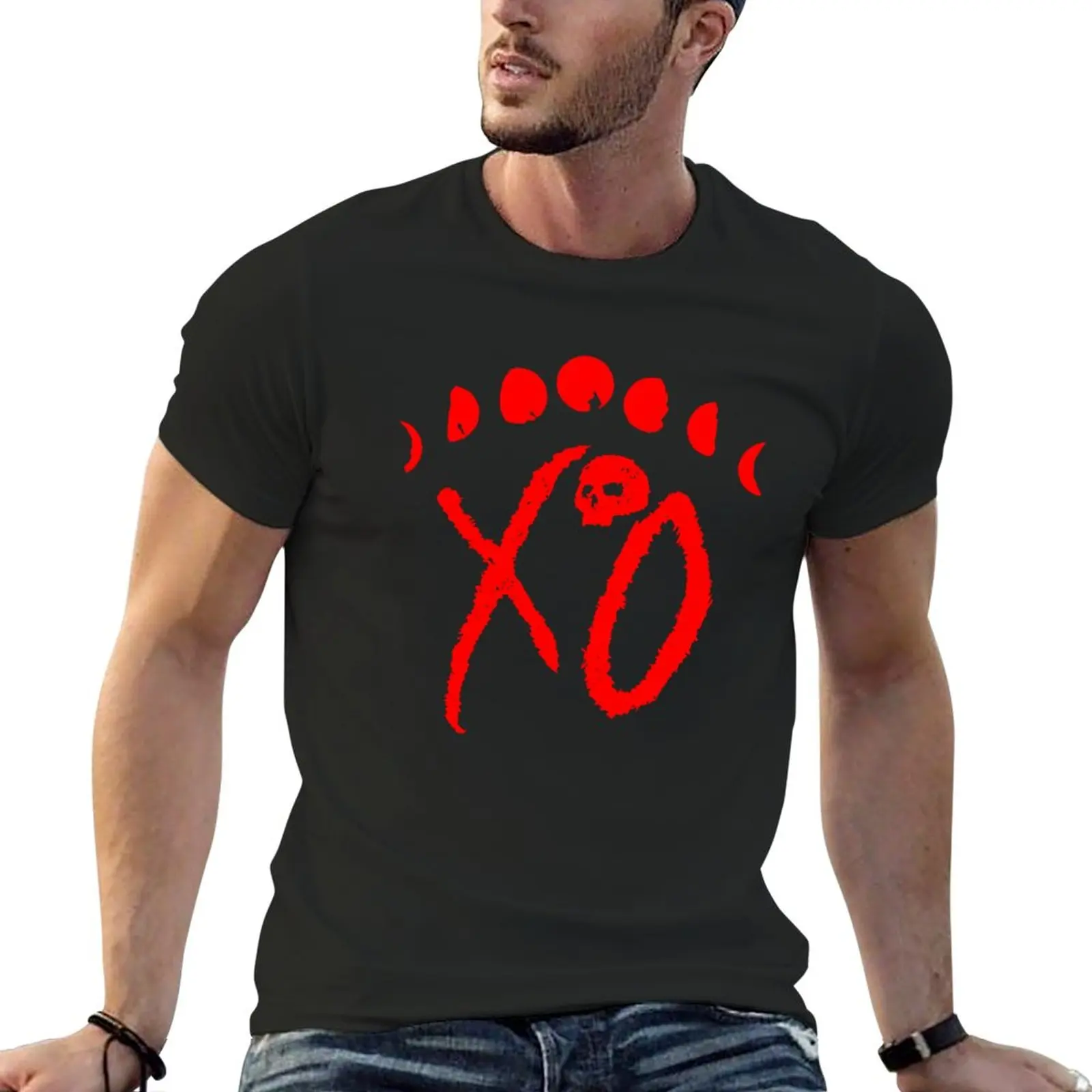 

Новинка, футболка XO, кавайная одежда, мужская футболка от пота