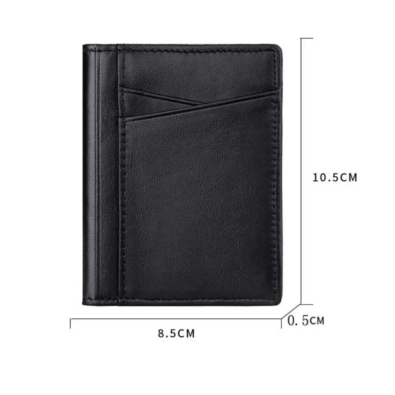 Soft Oiled Cowhide Small Wallet for Men Super Slim Genuine Leather Mini Credit Card Holders Thin Card Purse Wallet Card Holder Leather Wallet Credit Card Wallet Credit Card Holder Card Holder Card Wallet Wallet Card Bag