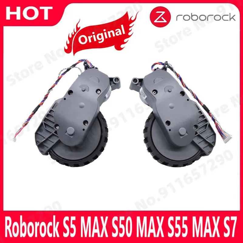 Original Roborock s5 Max S50 Max S55 s6 s7 Puro Esquerda e Direita Rodas Caminhada Aspirador de pó Peças Acessórios da Roda