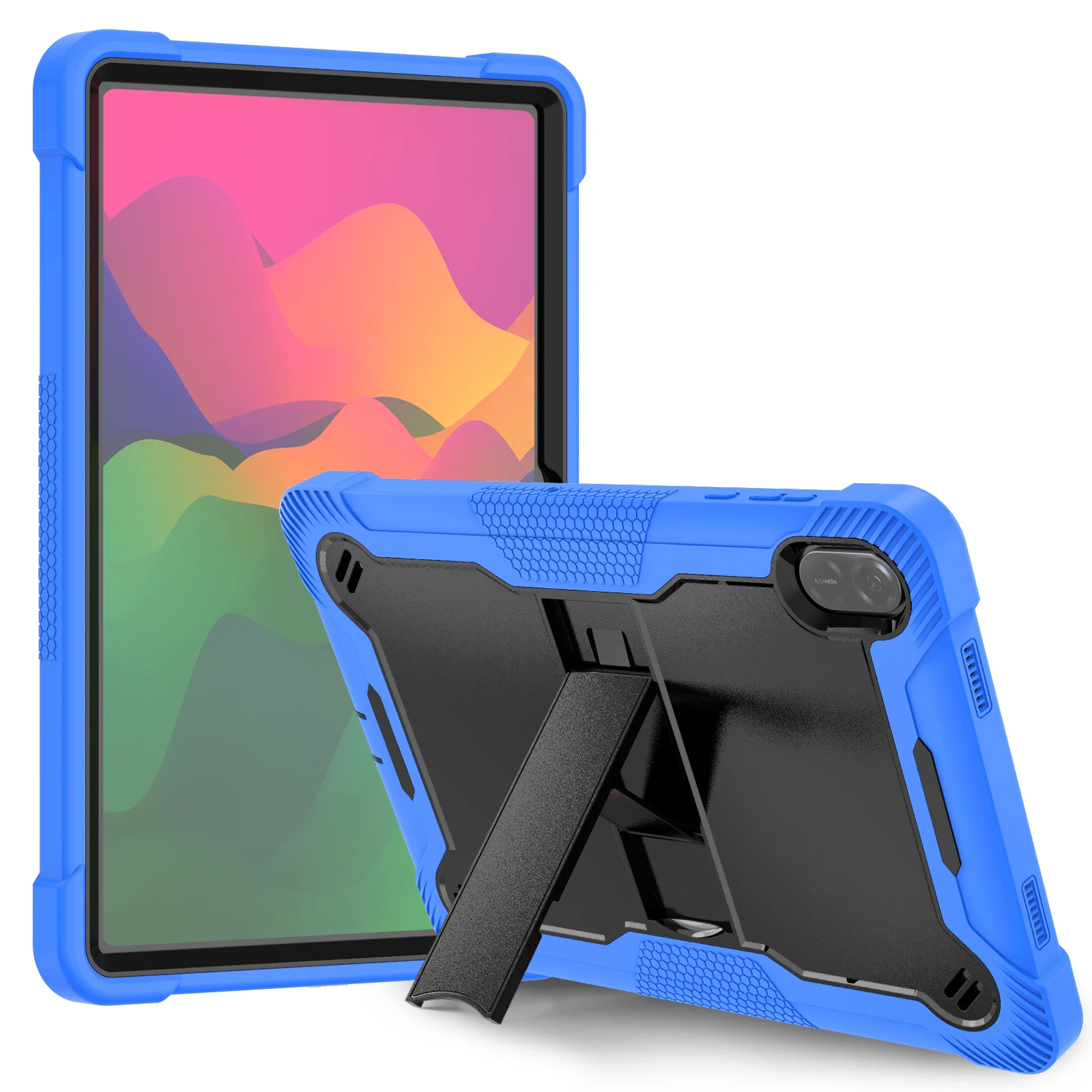 Heavy-Duty Armor Case with Built-in Kickstand and 3-Layer Shockproof Protection