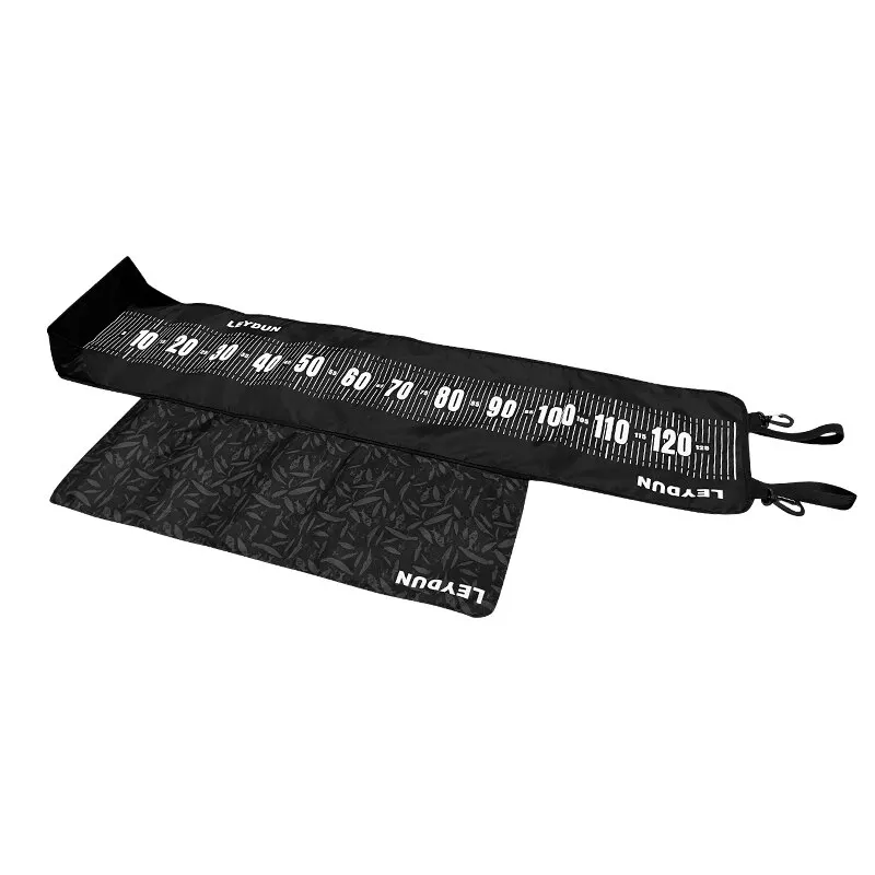 Tapis mesure poisson LEYDUN 125cm avec règle intégrée - Base genouillère rembourrée - Accessoire pêche