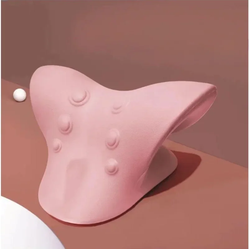 Neck Shoulder Relaxer Neck and Shoulder Relaxer Cervical Traction Device for Relief and Cervical Spine Alignment Chiropractic Pillow Neck Stretcher